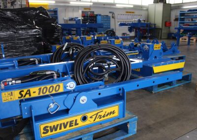 Image of SA-1000 Swivel Trims on Slanetrac Engineering Limited production line